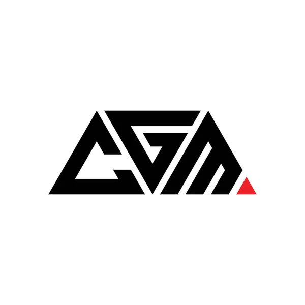 Diseño Del Logotipo Letra Triangular Cgm Con Forma Triángulo Monograma — Archivo Imágenes Vectoriales