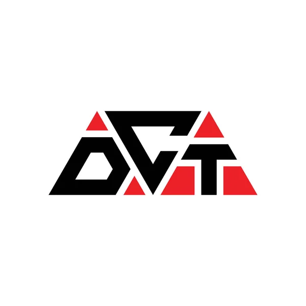 Diseño Del Logotipo Letra Triángulo Dct Con Forma Triángulo Diseño — Archivo Imágenes Vectoriales