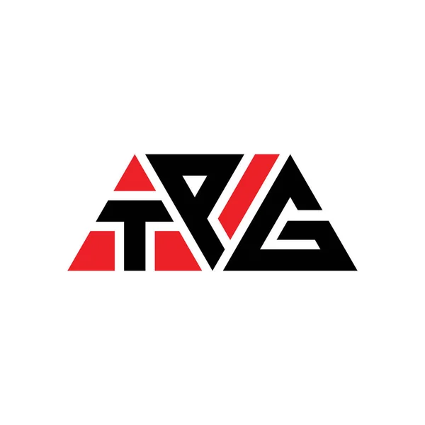 Diseño Del Logotipo Letra Del Triángulo Tpg Con Forma Triángulo — Archivo Imágenes Vectoriales