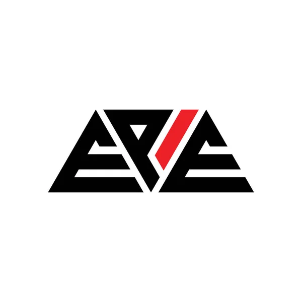 Epe Driehoekige Letter Logo Ontwerp Met Driehoekige Vorm Epe Driehoekig — Stockvector