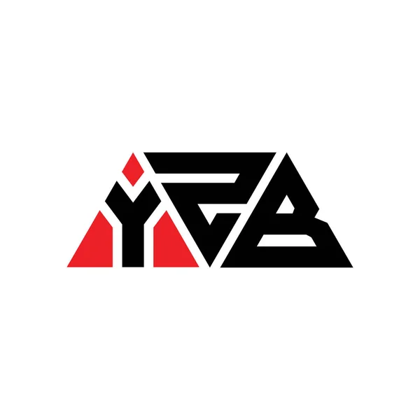 Diseño Logotipo Letra Triángulo Yzb Con Forma Triángulo Monograma Diseño — Archivo Imágenes Vectoriales
