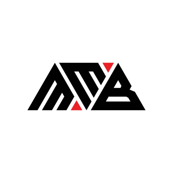 Diseño Del Logotipo Letra Del Triángulo Mmb Con Forma Triángulo — Vector de stock