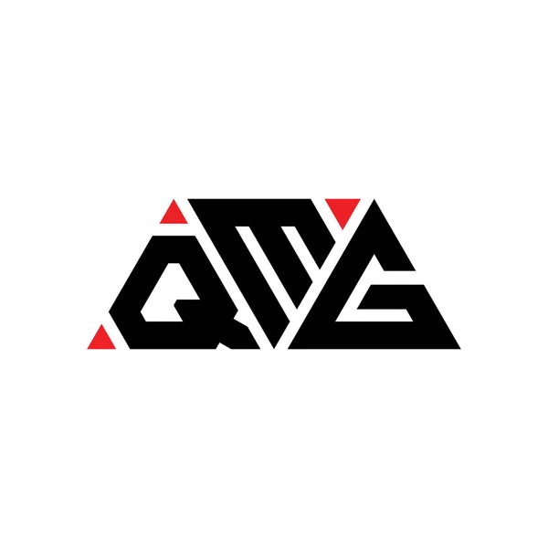 Design Del Logo Della Lettera Triangolo Qmg Con Forma Triangolare — Vettoriale Stock