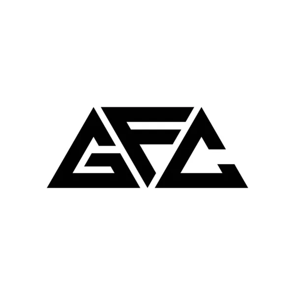 Diseño Del Logotipo Letra Del Triángulo Gfc Con Forma Triángulo — Vector de stock