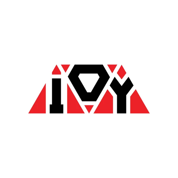 Дизайн Логотипу Літери Ioy Формою Трикутника Монограма Дизайну Логотипу Ioy — стоковий вектор