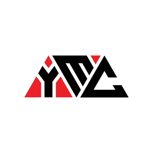 Ymc三角形字母标志设计与三角形形状 Ymc三角形标志设计单字 Ymc三角形矢量标识模板与红色 Ymc三角徽标简单 Ymc — 图库矢量图片