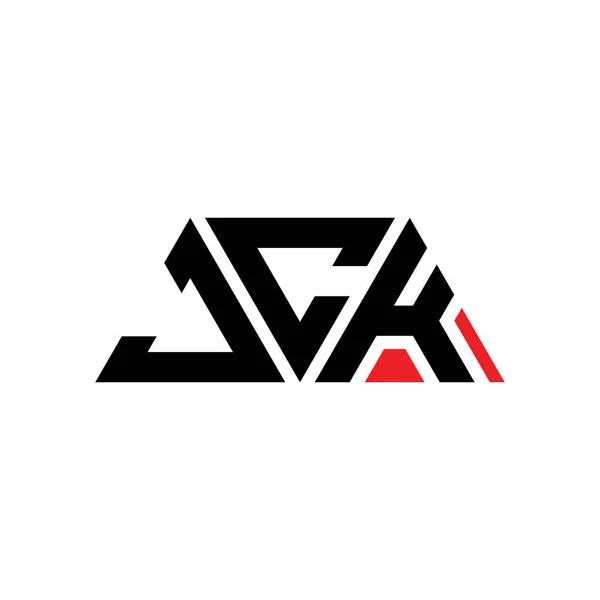 Jck Triangle Lettre Logo Design Avec Forme Triangle Monogramme Jck — Image vectorielle