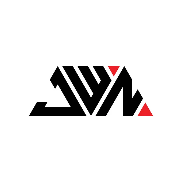 Návrh Trojúhelníkového Písmene Jwn Trojúhelníkovým Tvarem Jwn Trojúhelník Logo Design — Stockový vektor