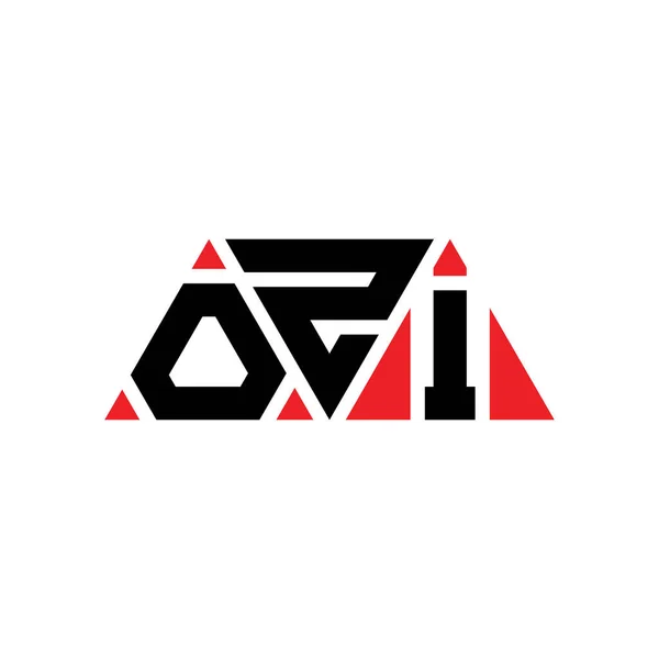 Logo Trójkąta Ozi Kształcie Trójkąta Monografia Projektu Logo Trójkąta Ozi — Wektor stockowy