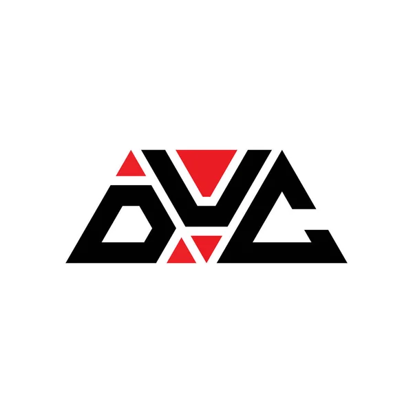 Design Logotipo Letra Triângulo Duc Com Forma Triângulo Monograma Design — Vetor de Stock
