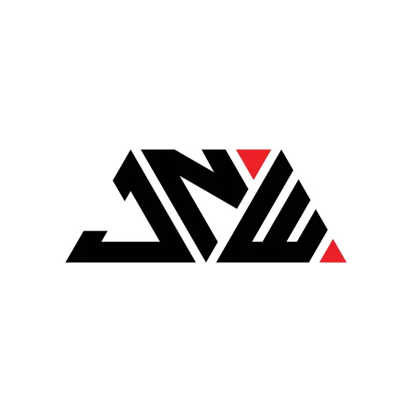 三角形のJnw三角形の文字のロゴデザイン Jnw三角形のロゴデザインモノグラム Jnw三角形ベクトルロゴテンプレート Jnw三角形のロゴシンプル エレガントで豪華なロゴ Jnw — ストックベクタ
