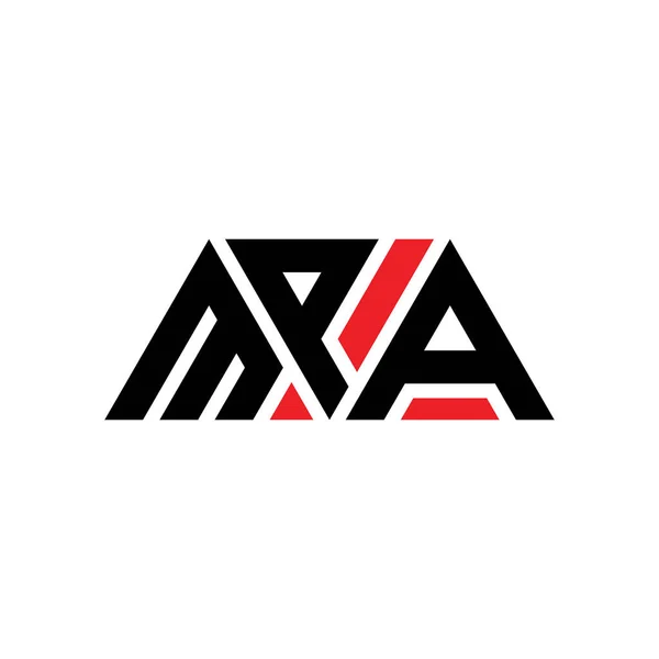 Mpa Triangle Letter Logo Design Triangle Shape Mpa Triangle Logo — Stock Vector