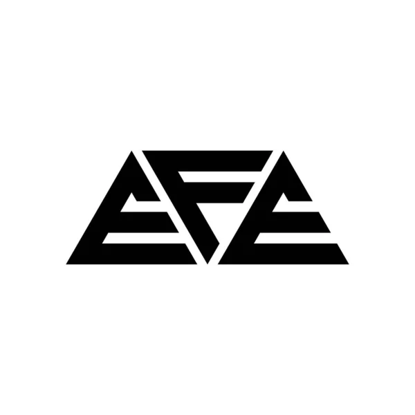 Efe Triangel Bokstav Logotyp Design Med Triangel Form Efe Triangel — Stock vektor
