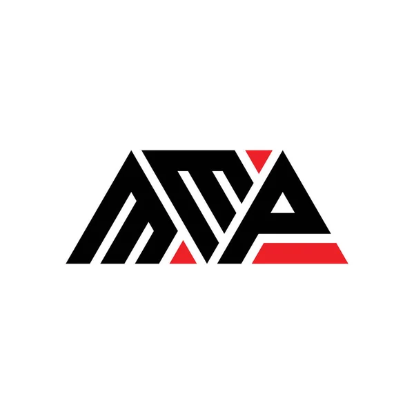 Mmp Triangle Letter Logo Design Triangle Shape Mmp Triangle Logo — Stock Vector