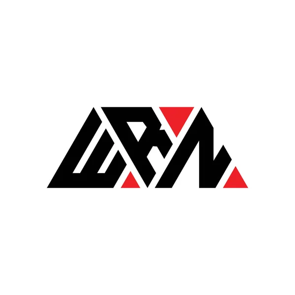 Diseño Del Logotipo Letra Del Triángulo Wrn Con Forma Triángulo — Archivo Imágenes Vectoriales