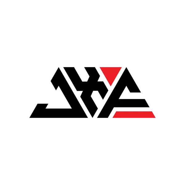 Jxf Triangle Lettre Logo Design Avec Forme Triangle Monogramme Jxf — Image vectorielle