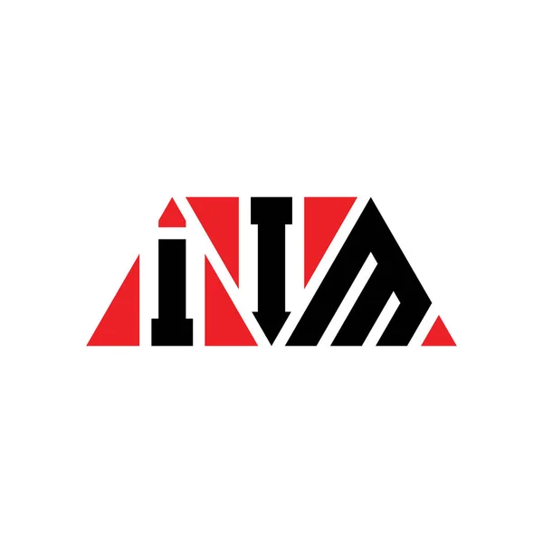 Iim Triangle Lettre Logo Design Avec Forme Triangle Iim Logo — Image vectorielle