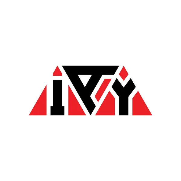 Iay Triangel Bokstav Logotyp Design Med Triangel Form Iay Triangel — Stock vektor