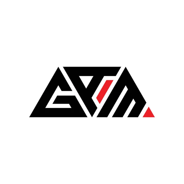 Projeto Logotipo Letra Triângulo Gam Com Forma Triângulo Monograma Design — Vetor de Stock