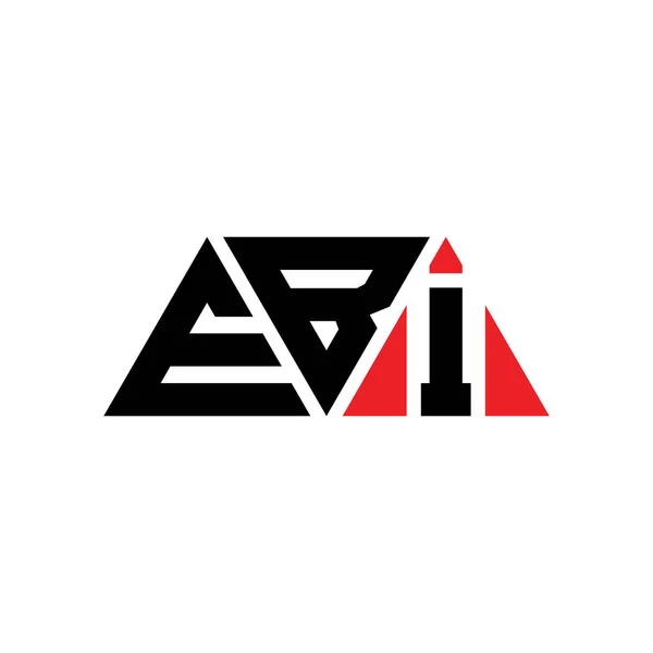 Ebi Треугольник Письмо Логотип Дизайн Треугольной Формы Монограмма Треугольного Логотипа — стоковый вектор