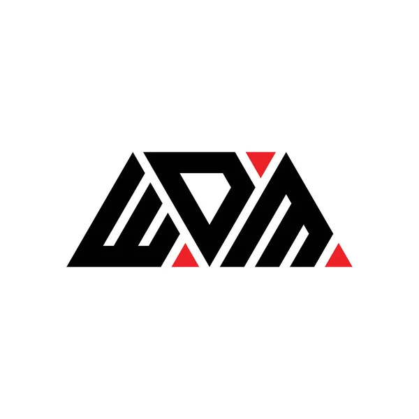 Wdm Dreieck Buchstabe Logo Design Mit Dreieck Form Wdm Dreieck — Stockvektor