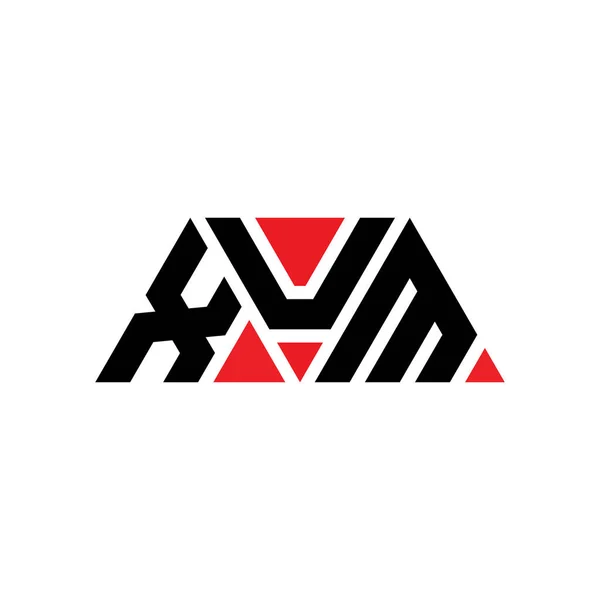 Xum Projeto Logotipo Letra Triângulo Com Forma Triângulo Monograma Projeto — Vetor de Stock