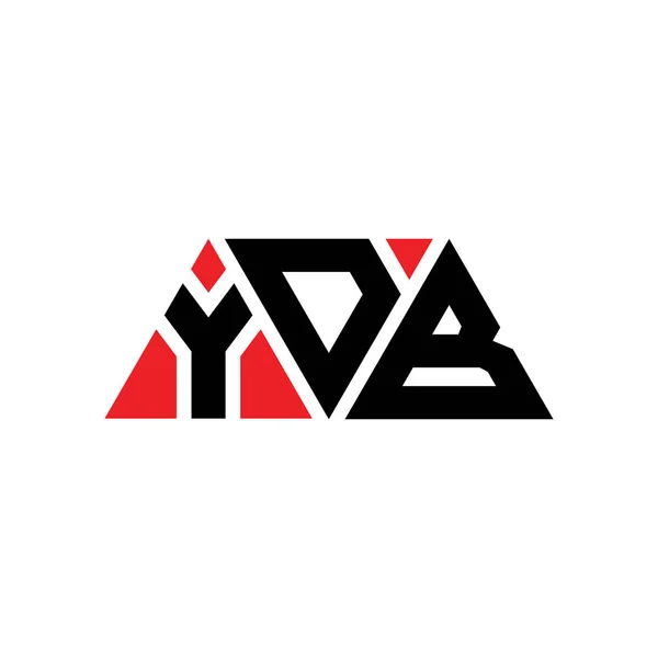 Diseño Del Logotipo Letra Del Triángulo Ydb Con Forma Triángulo — Vector de stock