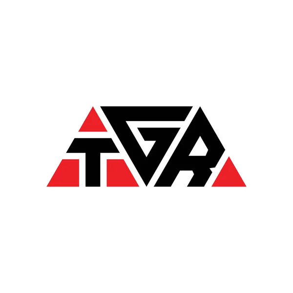 Diseño Del Logotipo Letra Del Triángulo Tgr Con Forma Triángulo — Archivo Imágenes Vectoriales