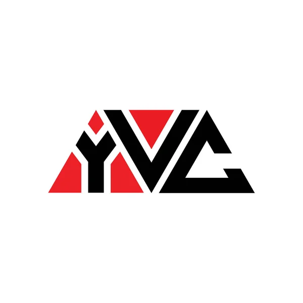 Yvc Triangel Bokstav Logotyp Design Med Triangel Form Yvc Triangel — Stock vektor