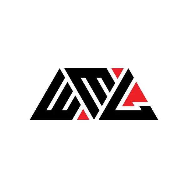 Diseño Del Logotipo Letra Triángulo Wml Con Forma Triángulo Monograma — Archivo Imágenes Vectoriales