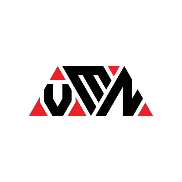 Diseño Del Logotipo Letra Del Triángulo Vmn Con Forma Triángulo — Archivo Imágenes Vectoriales