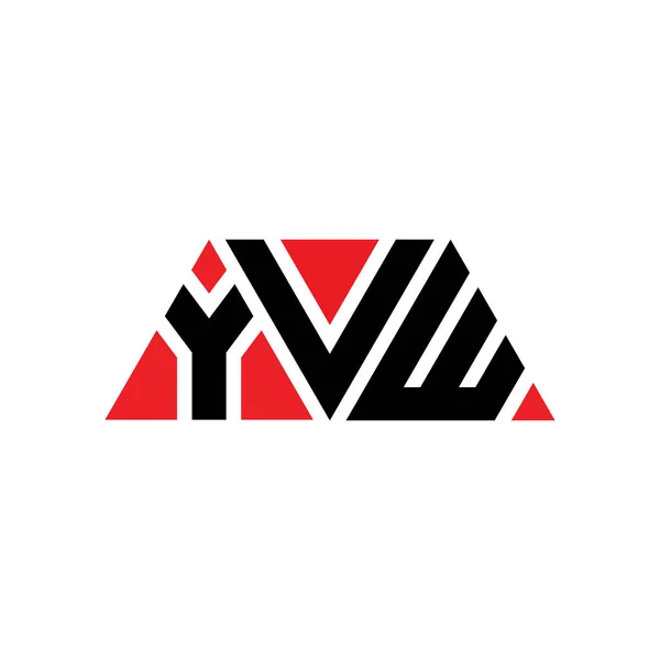 Yvw Desenho Logotipo Letra Triângulo Com Forma Triângulo Monograma Projeto — Vetor de Stock