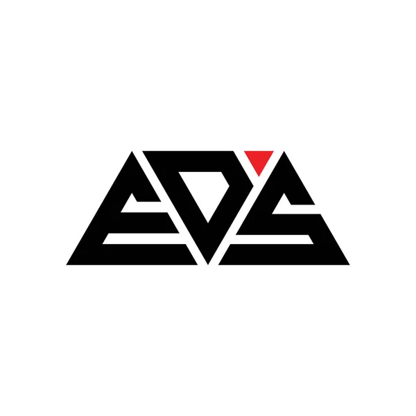 Eds Dreieck Buchstabe Logo Design Mit Dreieck Form Eds Dreieck — Stockvektor