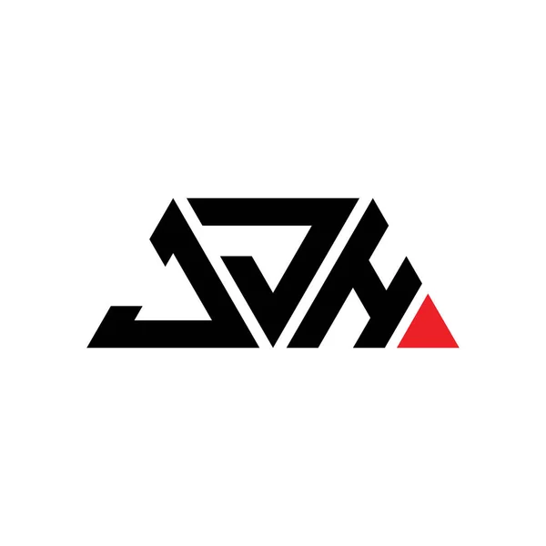 Jjh Triangle Letter Logo Design Triangle Shape Jjh Triangle Logo — Stock Vector