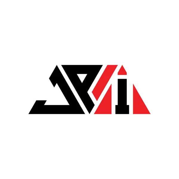 Jpi Triangel Bokstav Logotyp Design Med Triangel Form Jpi Triangel — Stock vektor