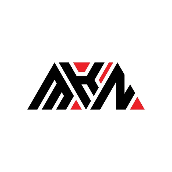 Diseño Del Logotipo Letra Del Triángulo Mkn Con Forma Triángulo — Archivo Imágenes Vectoriales