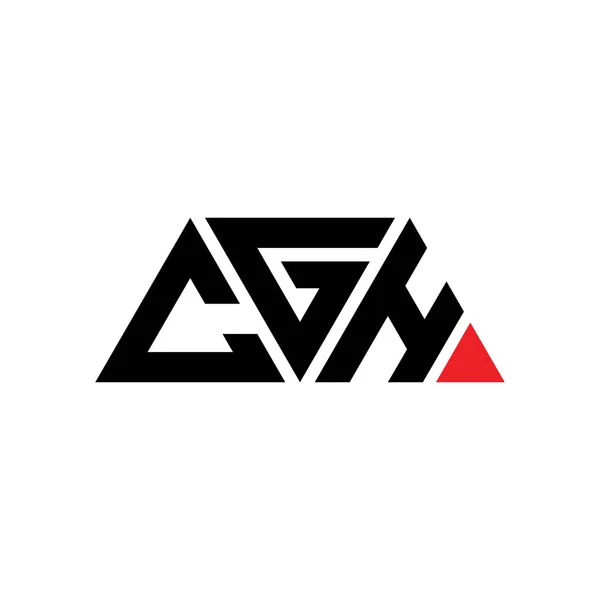 Diseño Del Logotipo Letra Del Triángulo Cgh Con Forma Triángulo — Archivo Imágenes Vectoriales