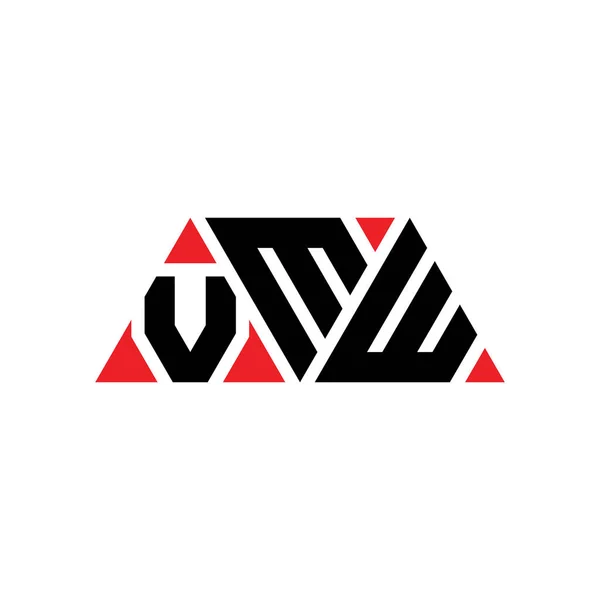 Logo Trójkąta Vmw Kształcie Trójkąta Logo Trójkąta Vmw Monogram Projektu — Wektor stockowy