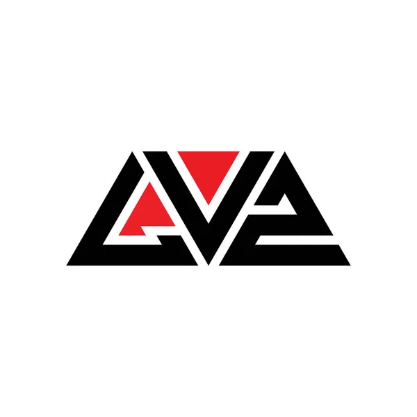 Diseño Del Logotipo Letra Del Triángulo Lvz Con Forma Triángulo — Archivo Imágenes Vectoriales