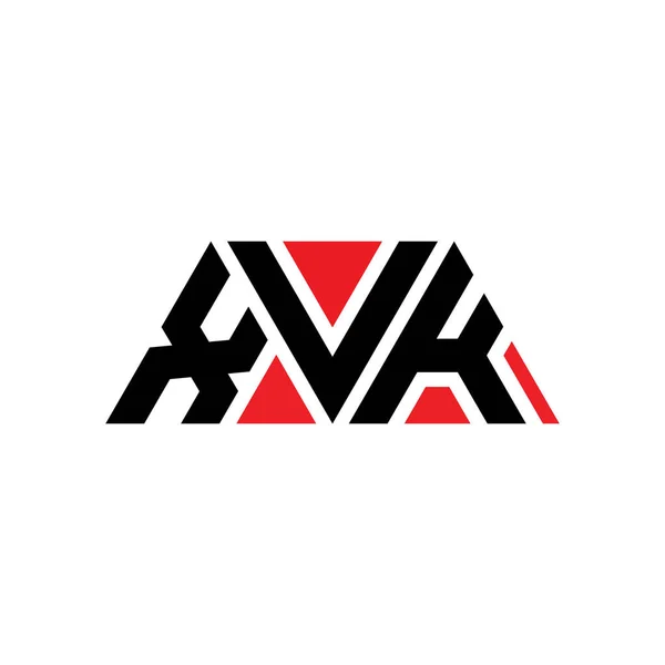 Diseño Del Logotipo Letra Triangular Xvk Con Forma Triángulo Monograma — Archivo Imágenes Vectoriales