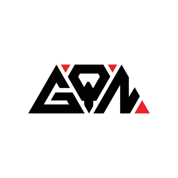 Diseño Del Logotipo Letra Del Triángulo Gqn Con Forma Triángulo — Archivo Imágenes Vectoriales