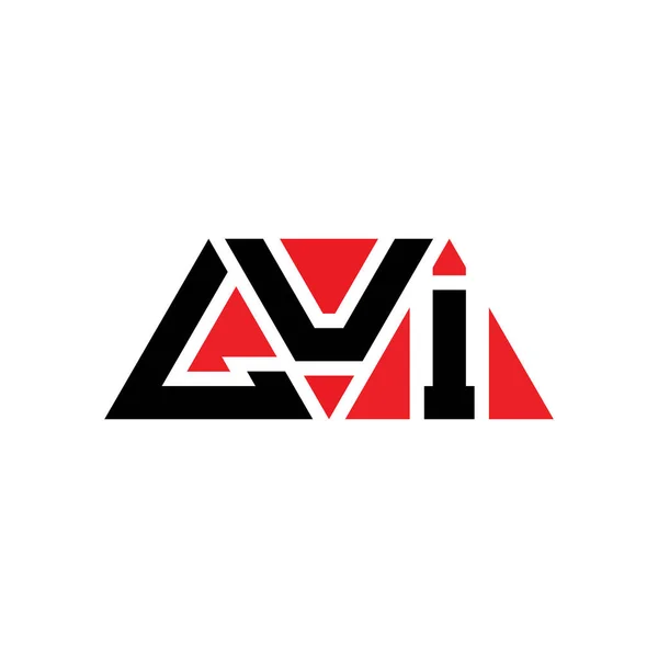 Diseño Del Logotipo Letra Del Triángulo Lui Con Forma Triángulo — Archivo Imágenes Vectoriales