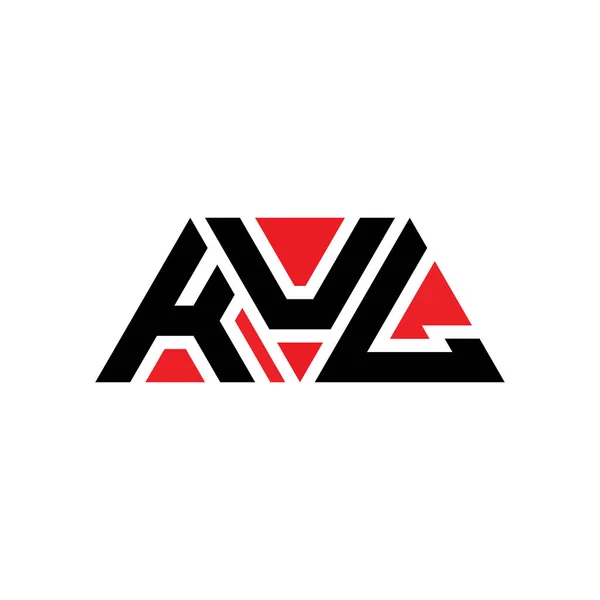 Diseño Del Logotipo Letra Del Triángulo Kul Con Forma Triángulo — Archivo Imágenes Vectoriales