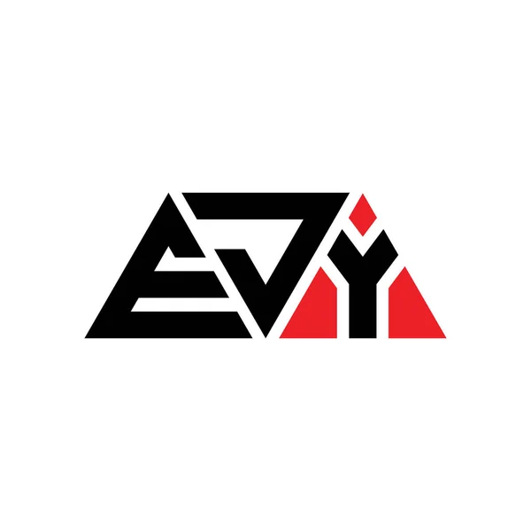 Design Logotipo Letra Triângulo Ejy Com Forma Triângulo Monograma Projeto — Vetor de Stock