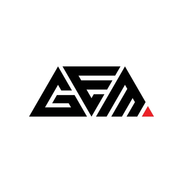 Design Logotipo Letra Triangular Gem Com Forma Triângulo Monograma Design — Vetor de Stock