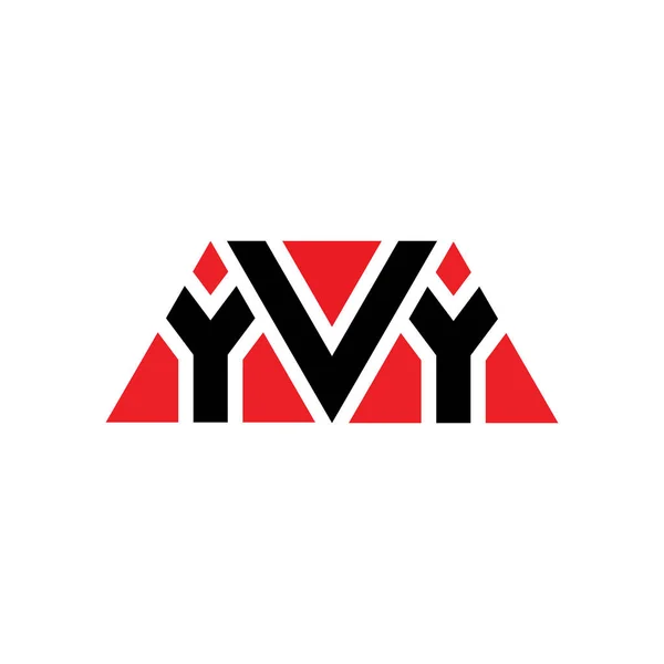 Yvy Desenho Logotipo Letra Triângulo Com Forma Triângulo Monograma Design — Vetor de Stock