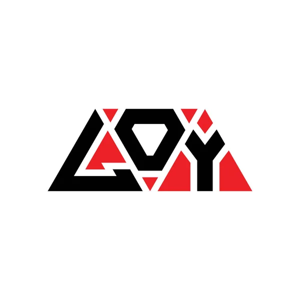Loy Треугольник Буквы Логотип Треугольной Формой Монограмма Дизайна Логотипа Треугольника — стоковый вектор