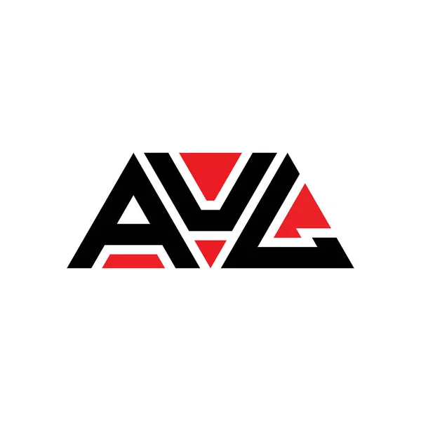 Diseño Del Logotipo Letra Del Triángulo Aul Con Forma Triángulo — Archivo Imágenes Vectoriales