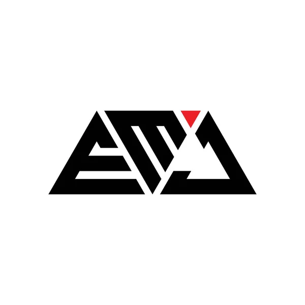 Emj Triángulo Letra Logotipo Diseño Con Forma Triángulo Emj Diseño — Archivo Imágenes Vectoriales