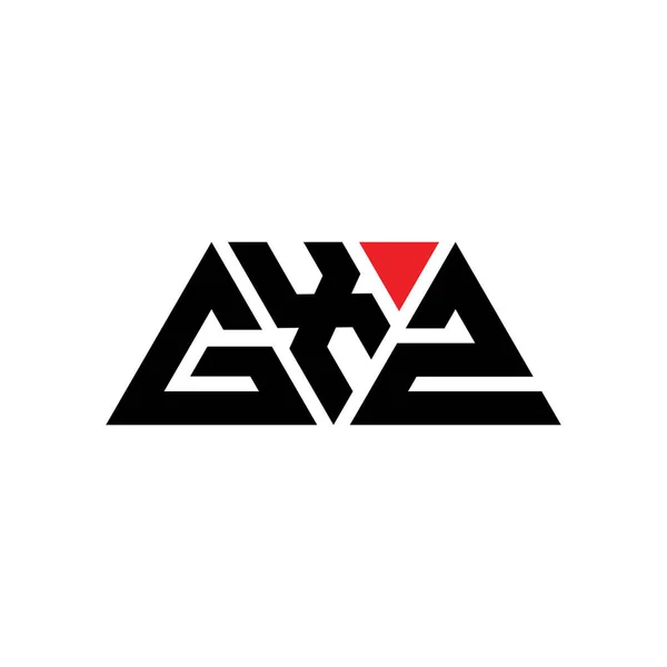 Gxz Triangle Letter Logo Design Triangle Shape Gxz Triangle Logo — Stock Vector